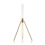 Cipher Crystal LED Floor Lamp in Gold for Modern Interiors