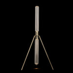 Cipher Crystal LED Floor Lamp in Gold for Modern Interiors