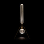 Cipher Table Lamp in Hand-Blown Crystal and Gold