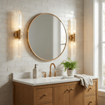 Cipher Wall Light – Hand-Blown Crystal LED Sconce in Gold