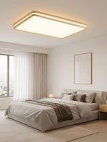 Cirro Modern Wood LED Ceiling Light – Flush Mount for Living Room & Bedroom