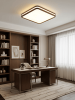 Cirro Modern Wood LED Ceiling Light – Flush Mount for Living Room & Bedroom