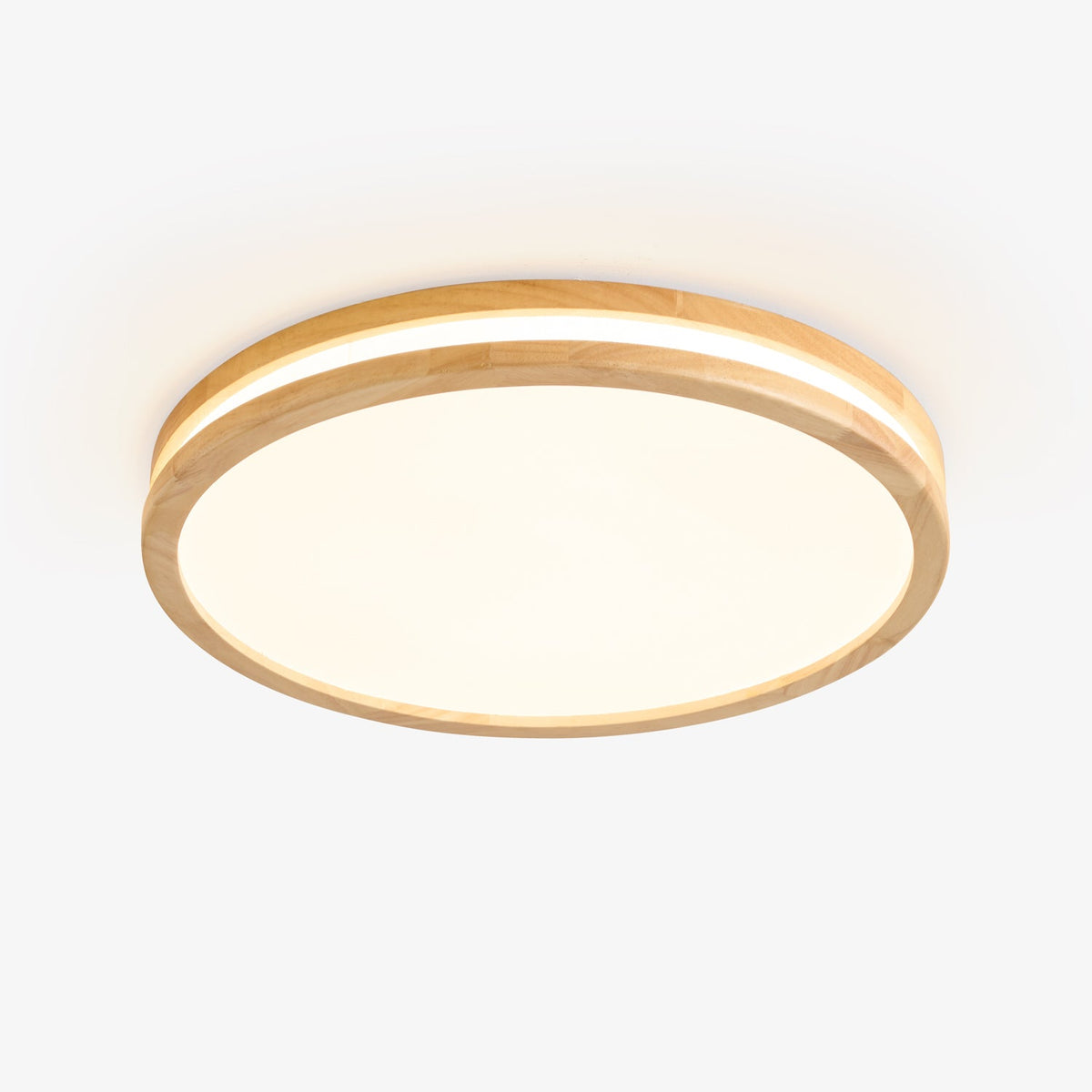 Cirro Modern Wood LED Ceiling Light – Flush Mount for Living Room & Bedroom