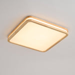 Cirro Modern Wood LED Ceiling Light – Flush Mount for Living Room & Bedroom