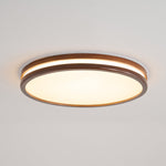 Cirro Modern Wood LED Ceiling Light – Flush Mount for Living Room & Bedroom