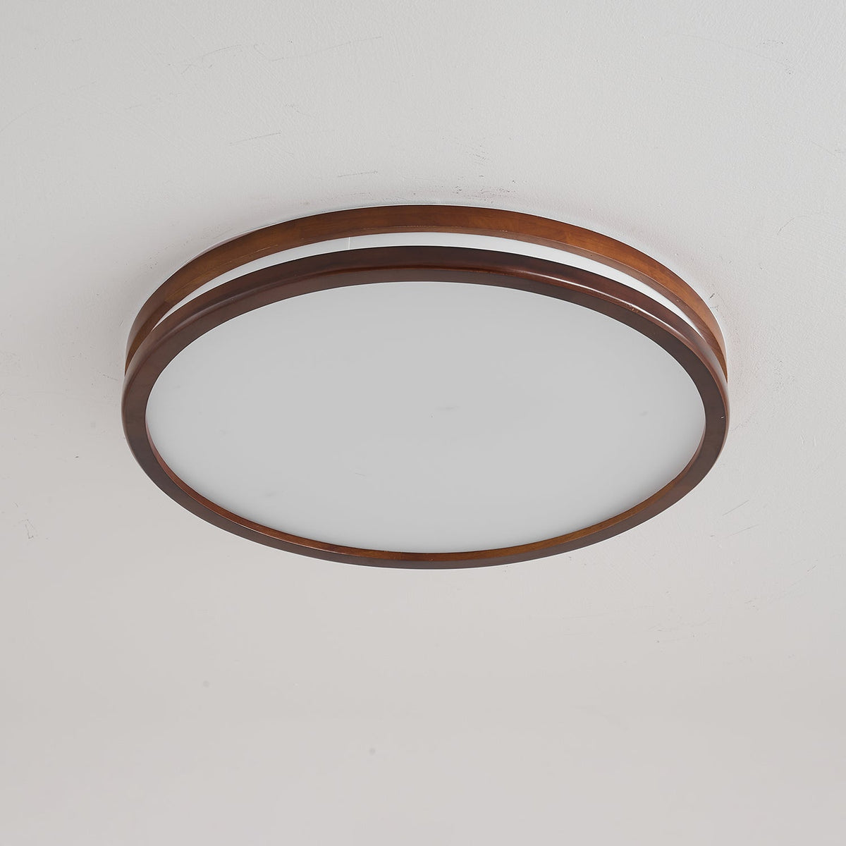 Cirro Modern Wood LED Ceiling Light – Flush Mount for Living Room & Bedroom