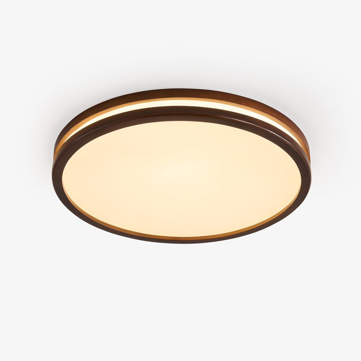 Cirro Modern Wood LED Ceiling Light – Flush Mount for Living Room & Bedroom
