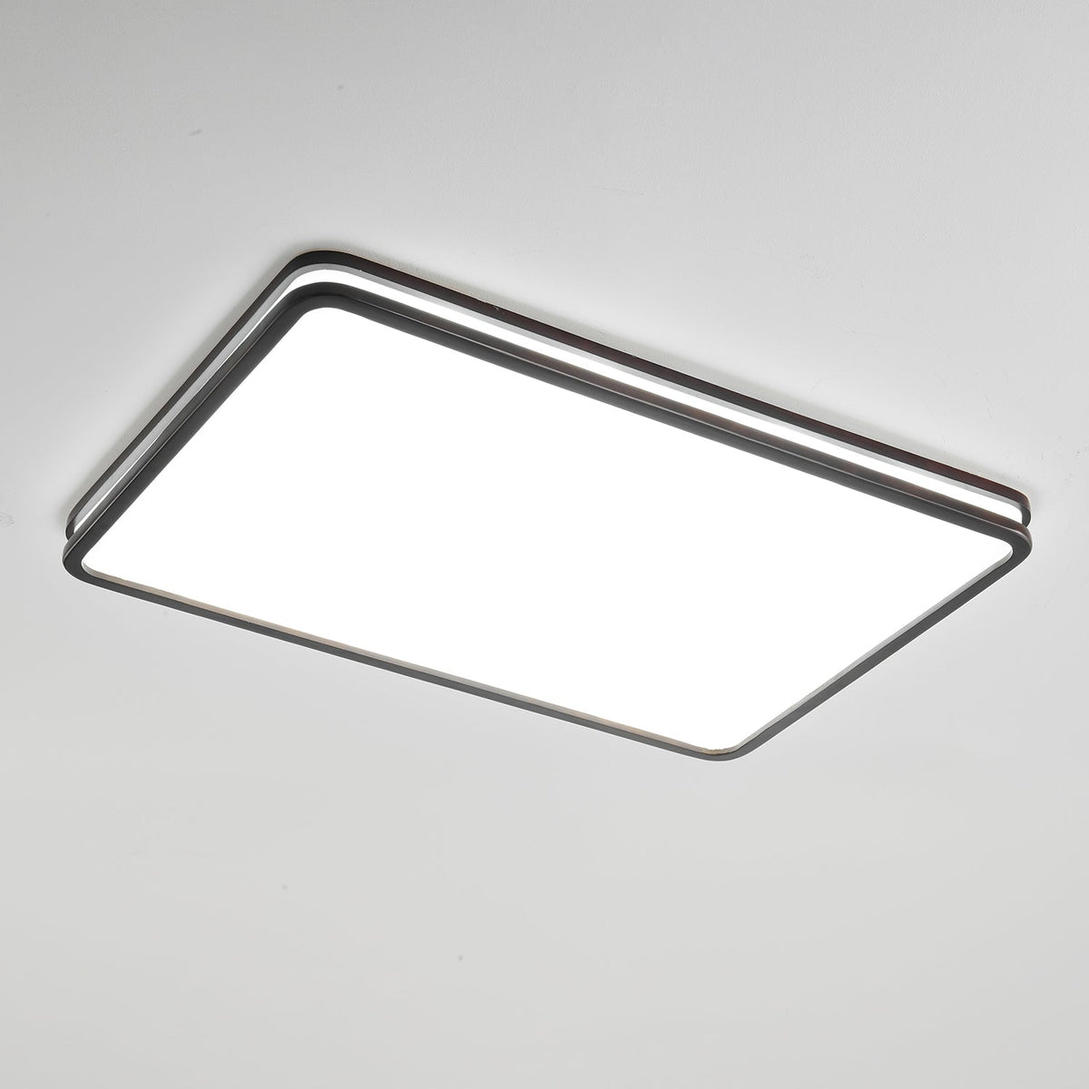 Cirro Modern Wood LED Ceiling Light – Flush Mount for Living Room & Bedroom