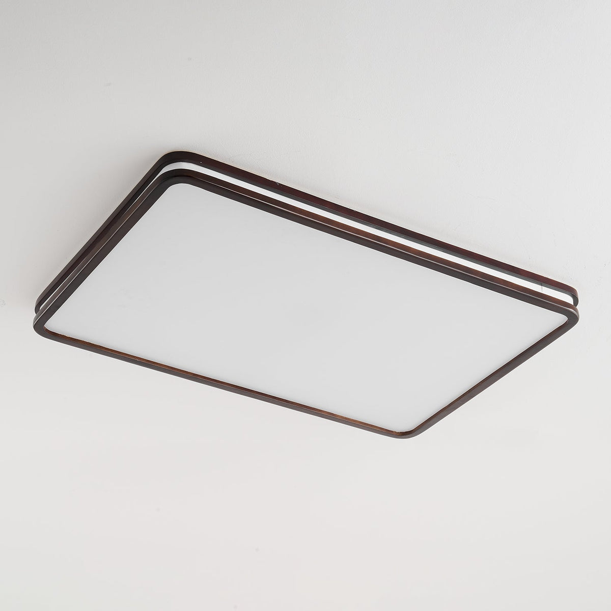 Cirro Modern Wood LED Ceiling Light – Flush Mount for Living Room & Bedroom