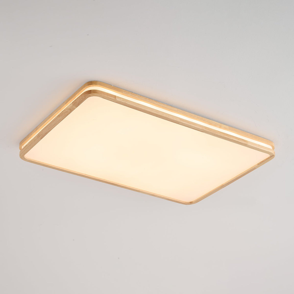 Cirro Modern Wood LED Ceiling Light – Flush Mount for Living Room & Bedroom