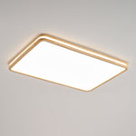 Cirro Modern Wood LED Ceiling Light – Flush Mount for Living Room & Bedroom