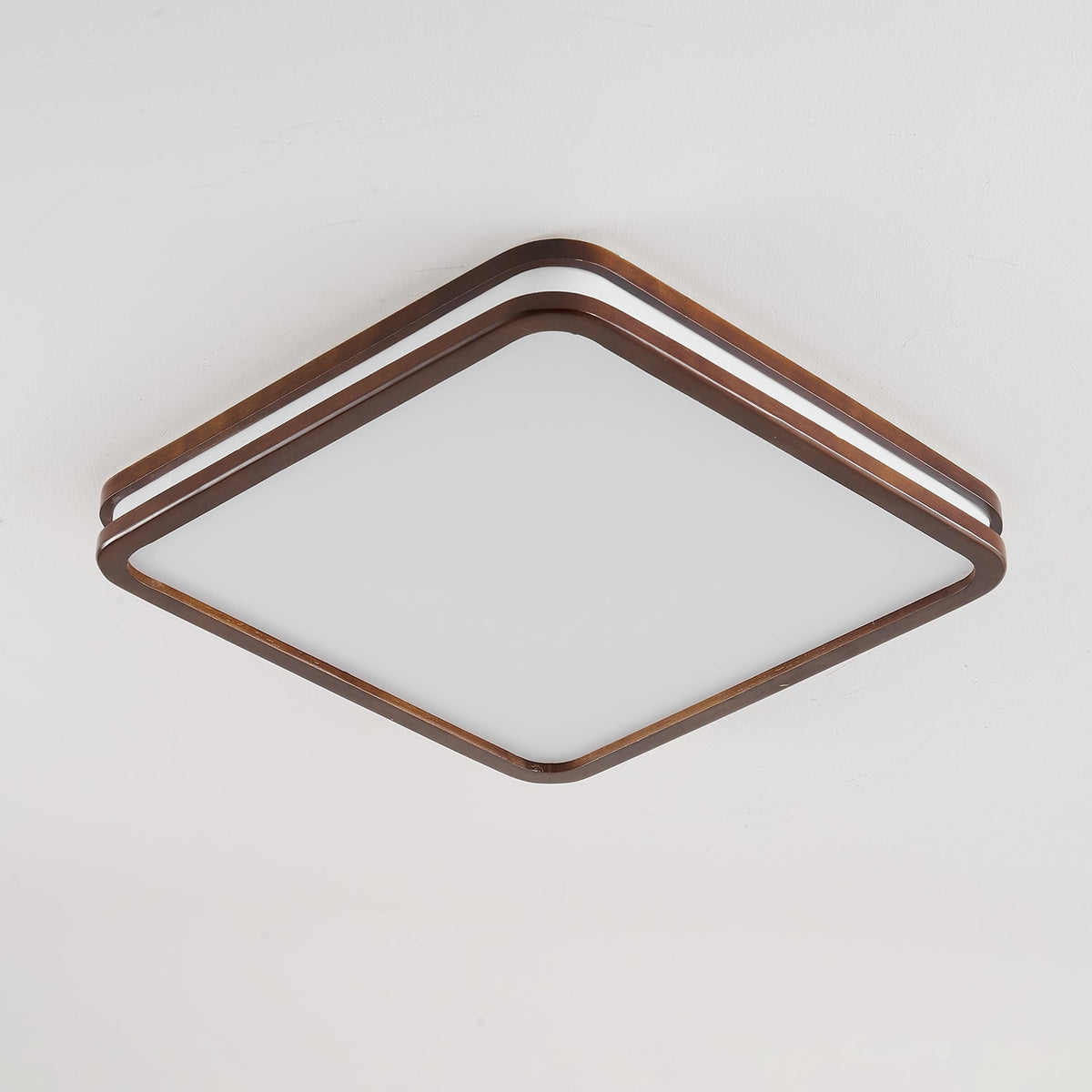 Cirro Modern Wood LED Ceiling Light – Flush Mount for Living Room & Bedroom