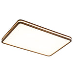 Cirro Modern Wood LED Ceiling Light – Flush Mount for Living Room & Bedroom