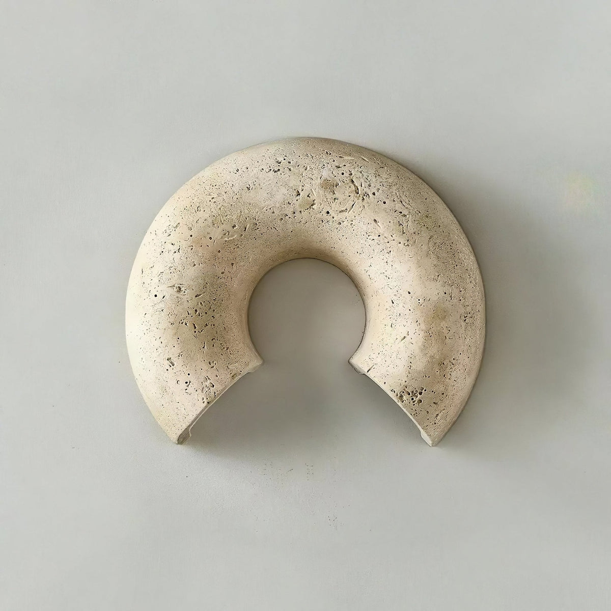 Cirro Wall Sconce in Yellow Travertine — Modern Stone Illumination