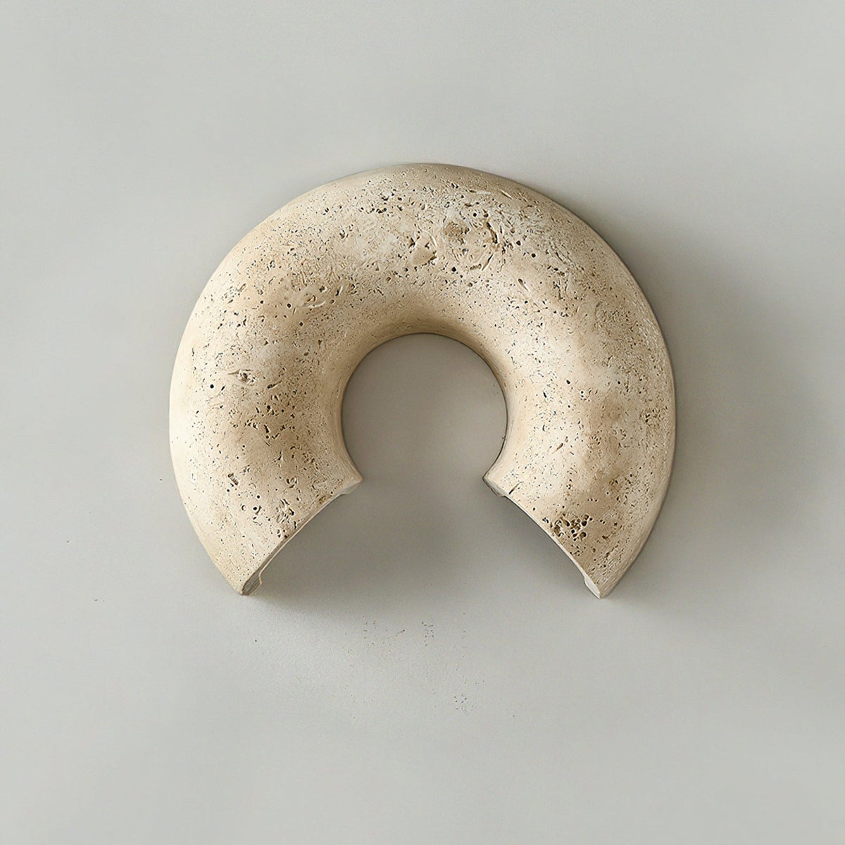 Cirro Wall Sconce in Yellow Travertine — Modern Stone Illumination