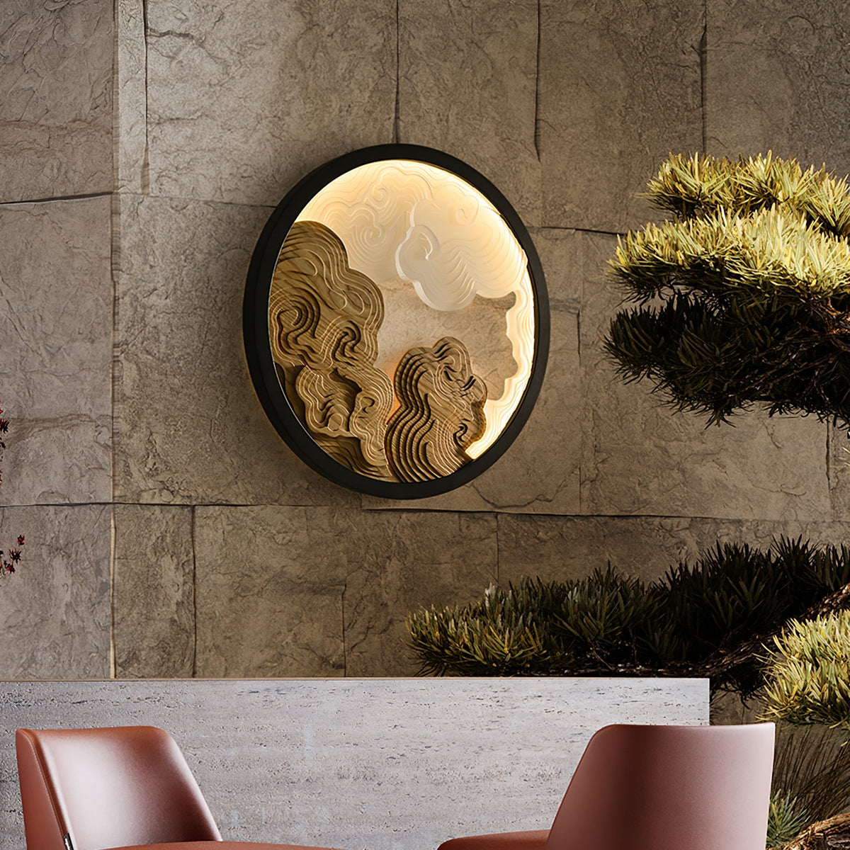 Cirrus Vista Wall Sconce – Modern Alabaster LED Wall Light