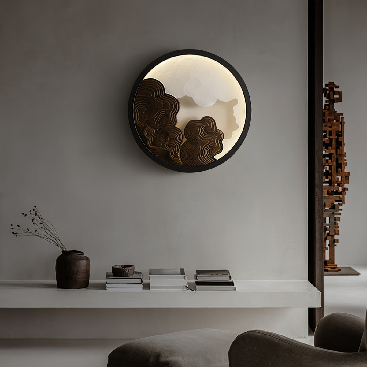 Cirrus Vista Wall Sconce – Modern Alabaster LED Wall Light