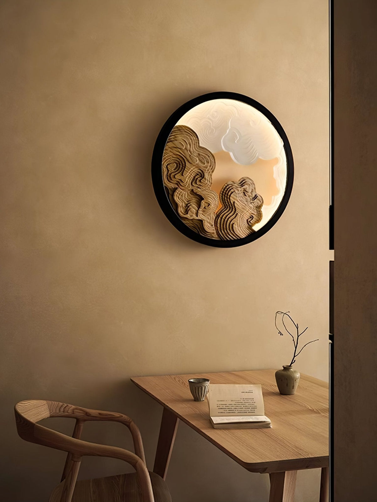Cirrus Vista Wall Sconce – Modern Alabaster LED Wall Light