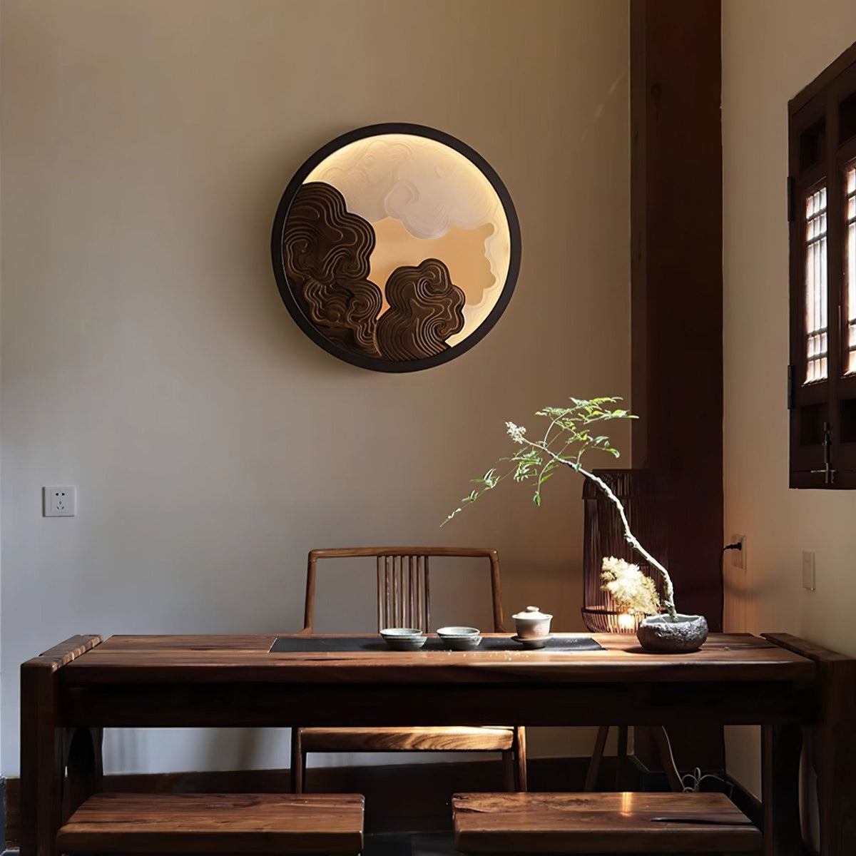 Cirrus Vista Wall Sconce – Modern Alabaster LED Wall Light