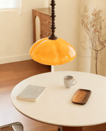 Citrus Bloom Art Glass Pendant Light for Dining and Living Spaces