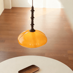 Citrus Bloom Art Glass Pendant Light for Dining and Living Spaces