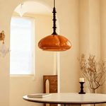 Citrus Bloom Art Glass Pendant Light for Dining and Living Spaces