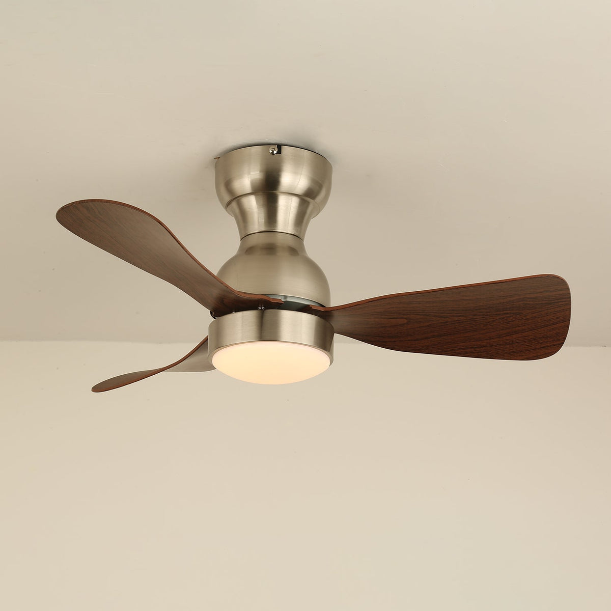 Civico Spin Ceiling Fan with Integrated LED Light, Modern Minimalist Design