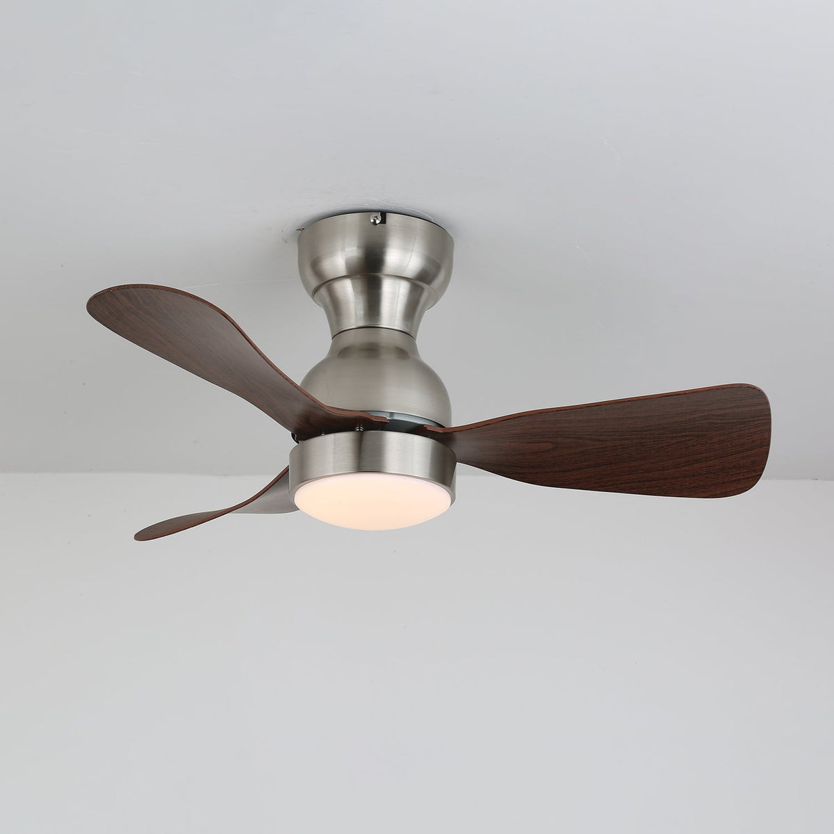 Civico Spin Ceiling Fan with Integrated LED Light, Modern Minimalist Design