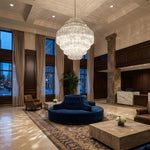 Clear Grande Palermo Chandelier – Modern Glass Tube Statement Light
