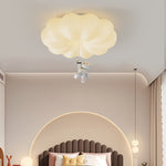 Cloud Bear Flush Mount Ceiling Light – Sculptural LED for Kids' Rooms & Modern Interiors