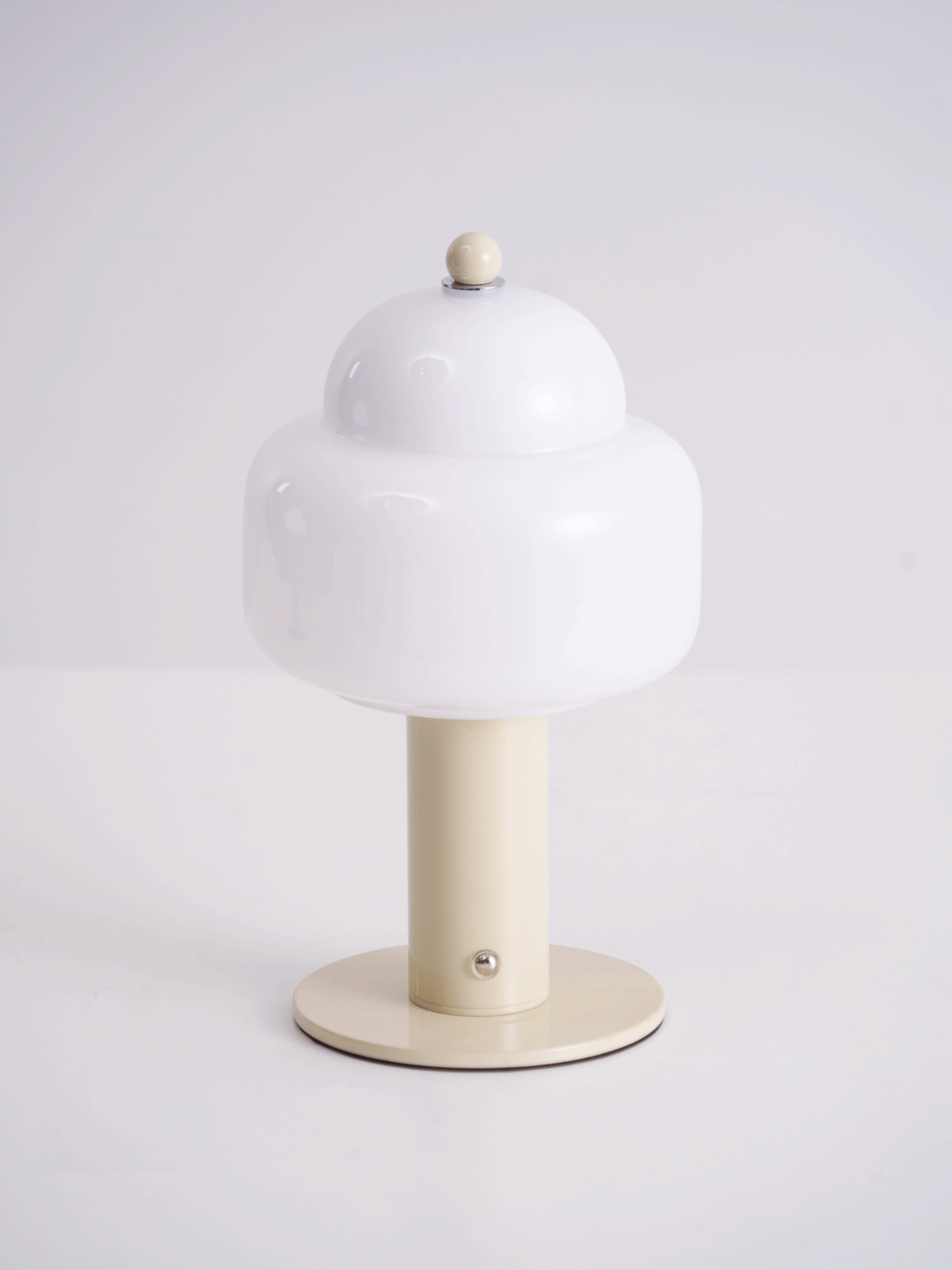 Cloud Dome Table Lamp – Sculptural LED Nightstand Light in Glass & Metal