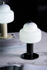 Cloud Dome Table Lamp – Sculptural LED Nightstand Light in Glass & Metal