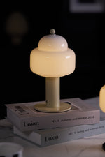 Cloud Dome Table Lamp – Sculptural LED Nightstand Light in Glass & Metal