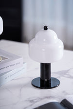 Cloud Dome Table Lamp – Sculptural LED Nightstand Light in Glass & Metal