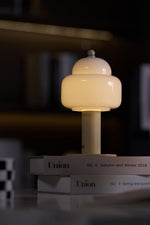 Cloud Dome Table Lamp – Sculptural LED Nightstand Light in Glass & Metal