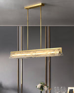 Cloud Fog LED Pendant Light – Handcrafted Brass and Glass Modern Hanging Lamp