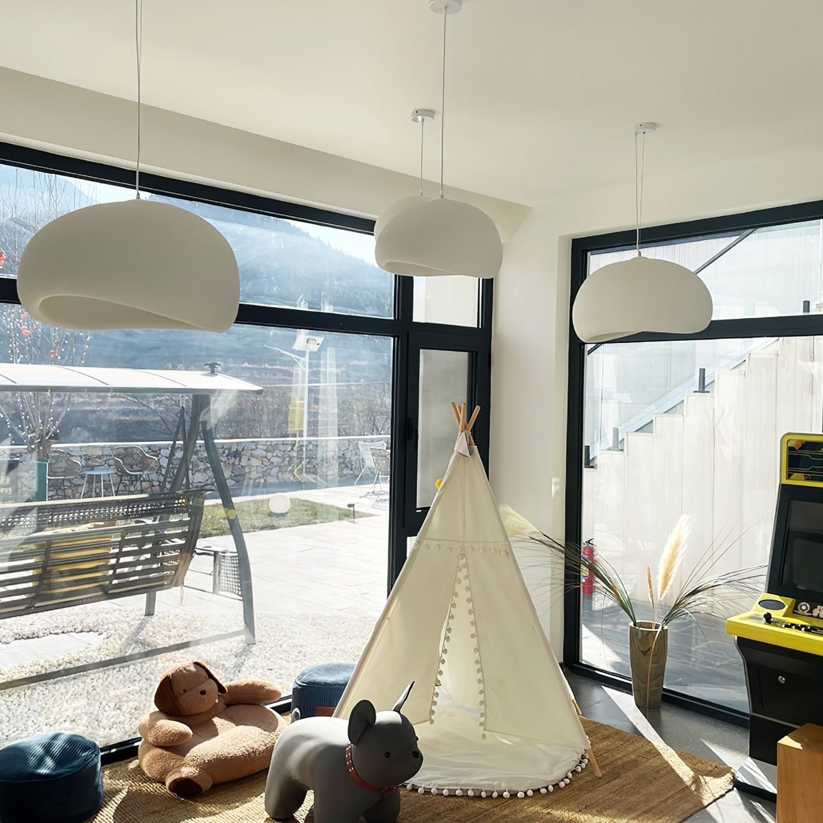 Nubia Cloud Sculptural LED Pendant Light, Modern Designer Ceiling Lamp