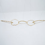 Cloud Rings Brass LED Chandelier, Modern Sculptural Pendant Light