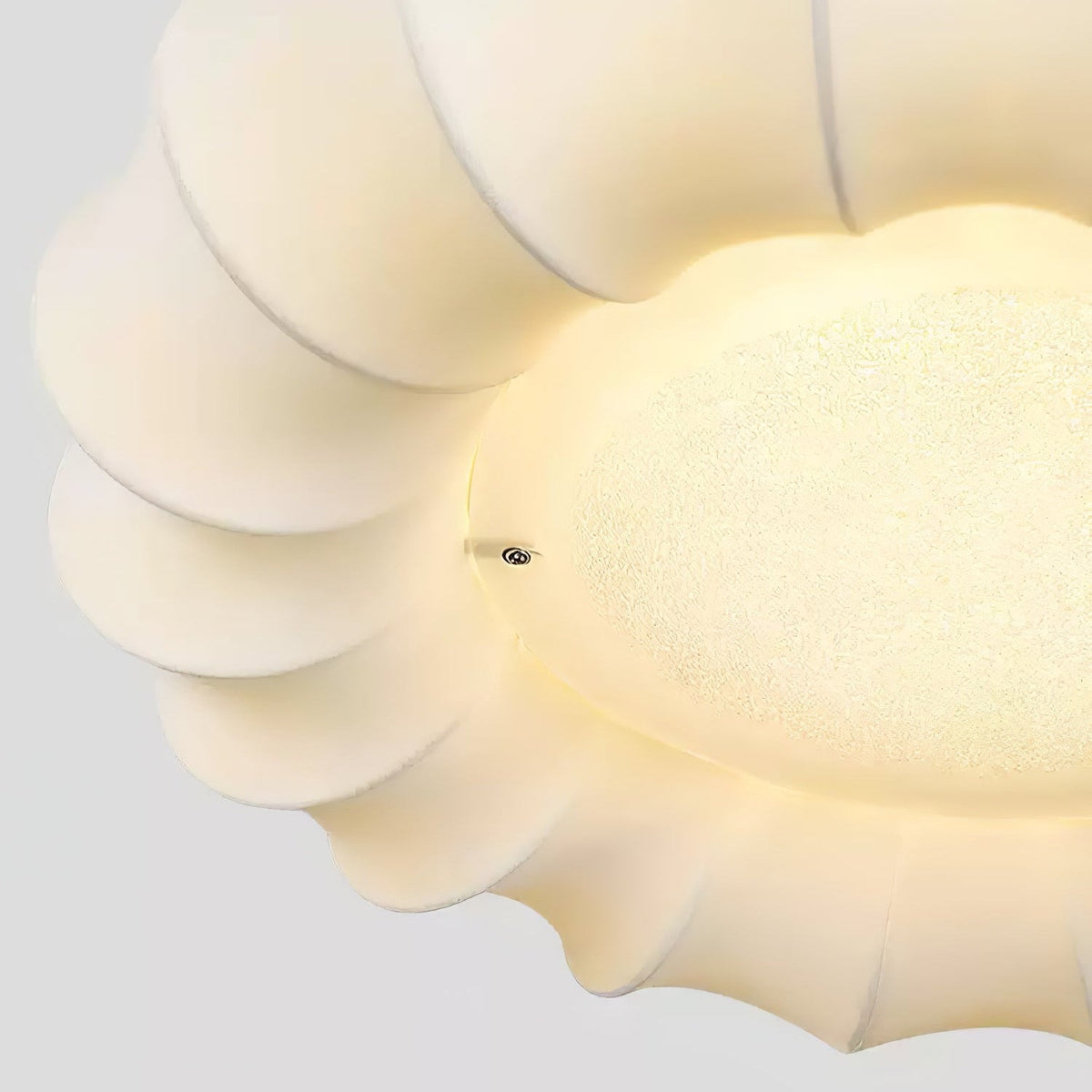 Cloudelle Flush Ceiling Light – Sculptural LED Ceiling Lamp with Walnut Accent