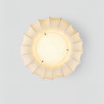 Cloudelle Flush Ceiling Light – Sculptural LED Ceiling Lamp with Walnut Accent