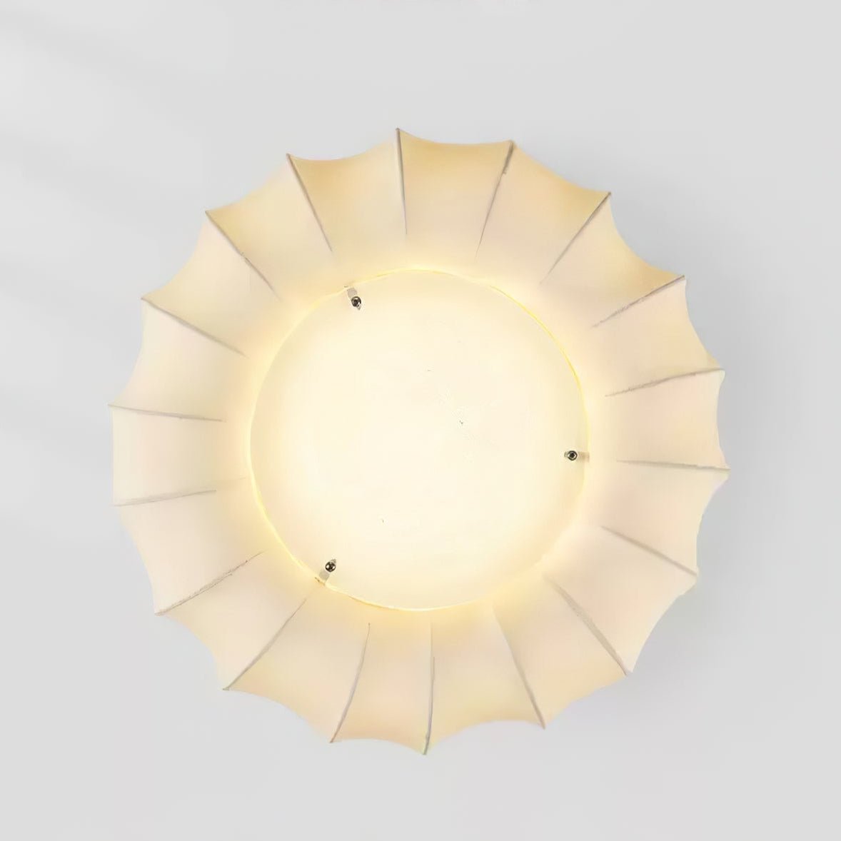 Cloudelle Flush Ceiling Light – Sculptural LED Ceiling Lamp with Walnut Accent