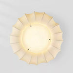Cloudelle Flush Ceiling Light – Sculptural LED Ceiling Lamp with Walnut Accent