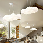 Cloudys Sculptural Pendant Light in White for Modern Interiors