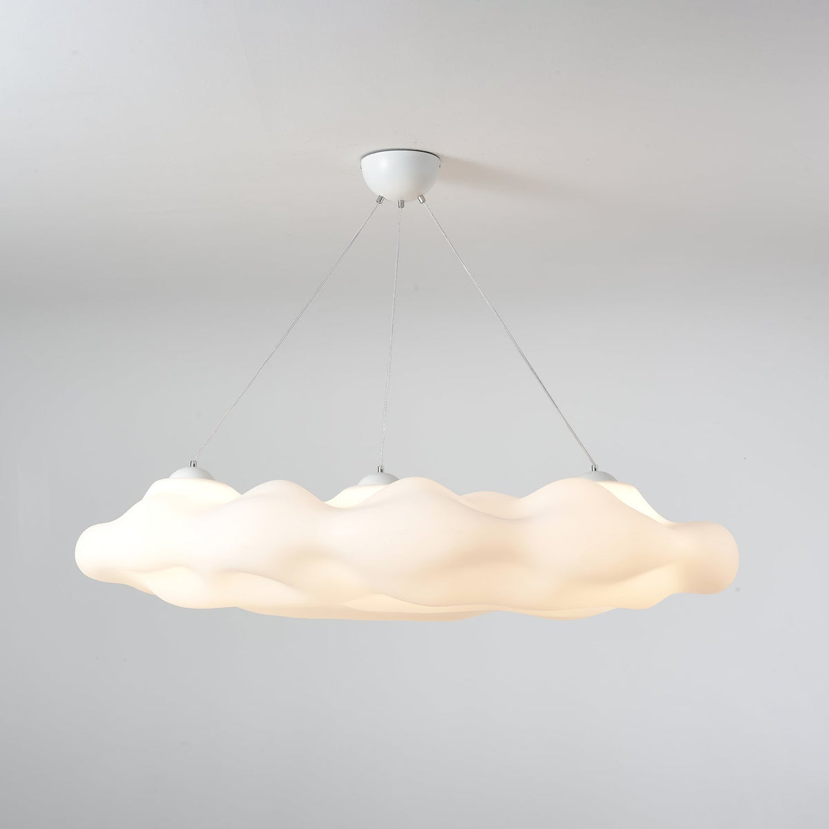 Cloudys Sculptural Pendant Light in White for Modern Interiors