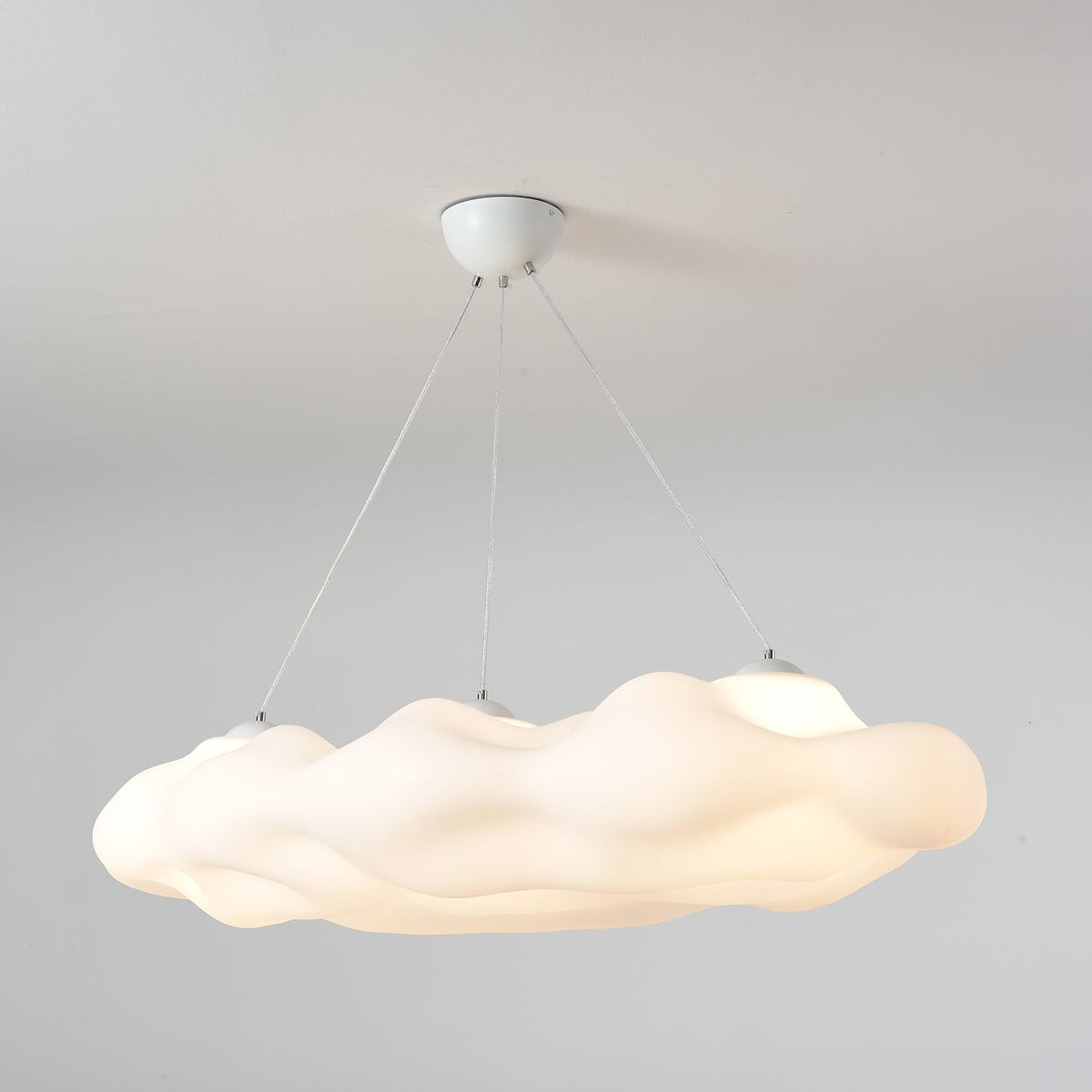 Cloudys Sculptural Pendant Light in White for Modern Interiors