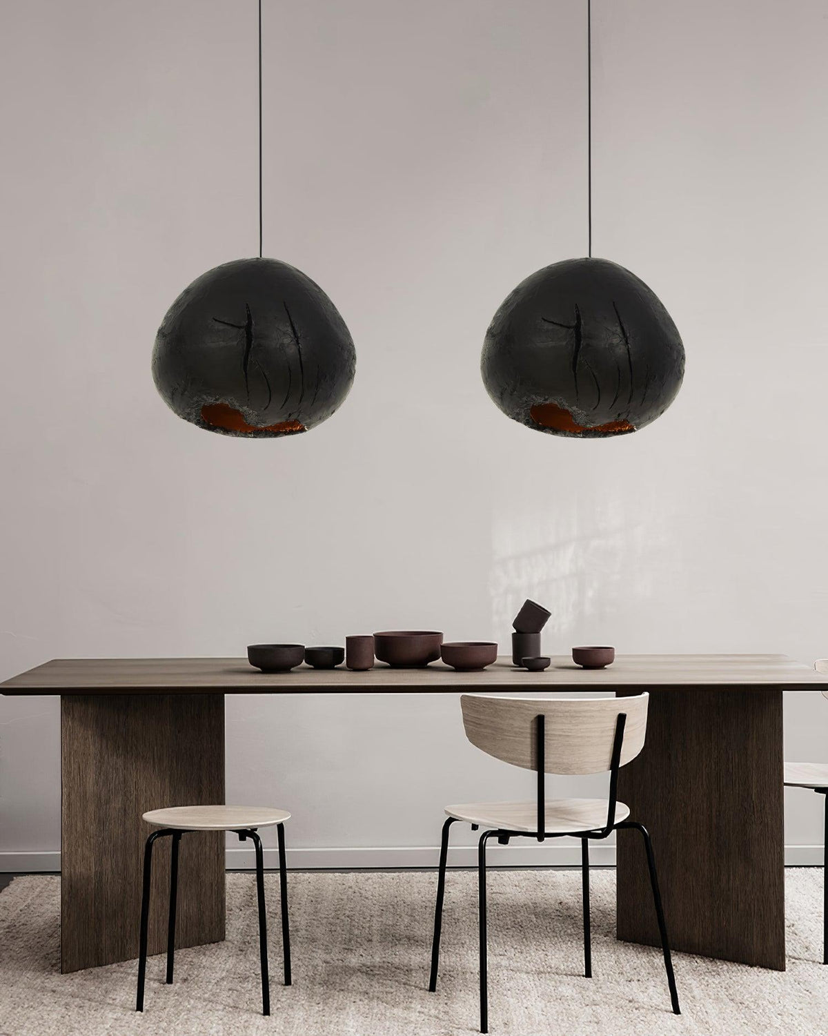 Cluster Pendant Light – Modern Black Art Shade Chandelier for Dining & Living Spaces