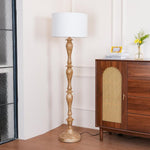 Coastal Wood Effect Floor Lamp