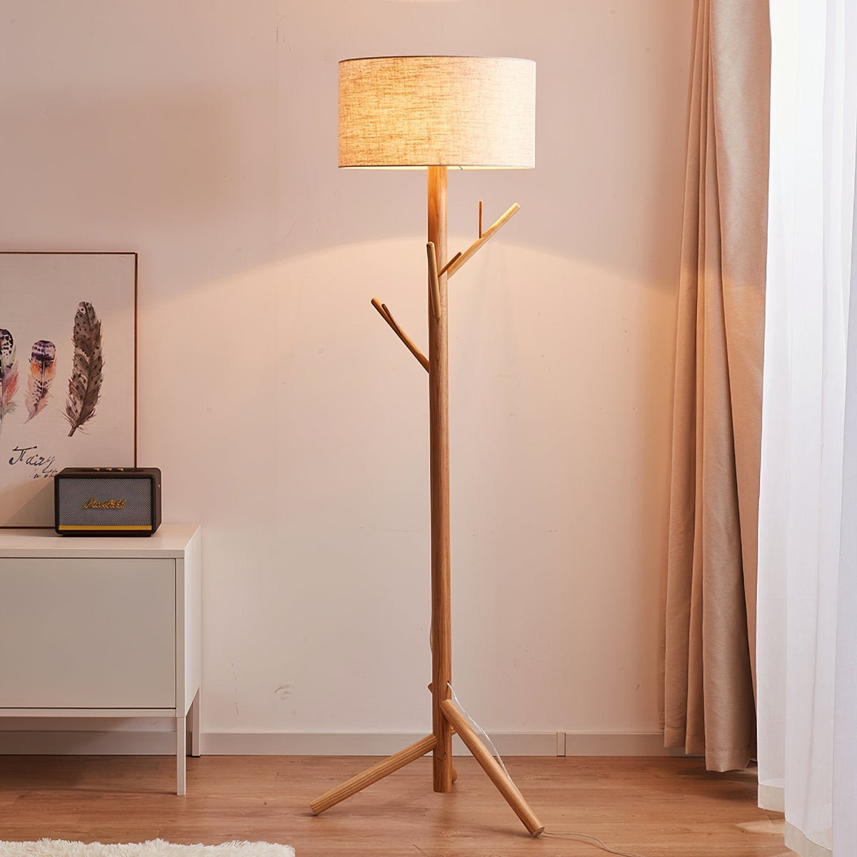 Coat Rack Floor Lamp