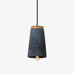 Coburg Pendant Light in Concrete and Wood – Minimalist Ceiling Lamp