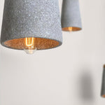 Coburg Pendant Light in Concrete and Wood – Minimalist Ceiling Lamp